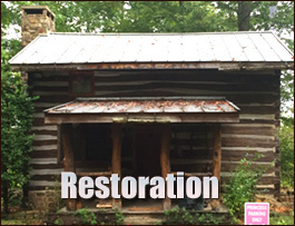 Historic Log Cabin Restoration  Cumberland, North Carolina